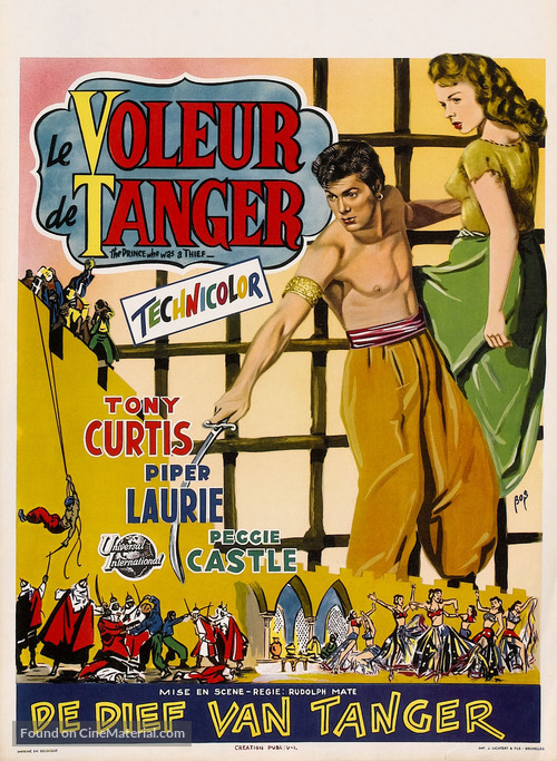 The Prince Who Was a Thief - Belgian Movie Poster