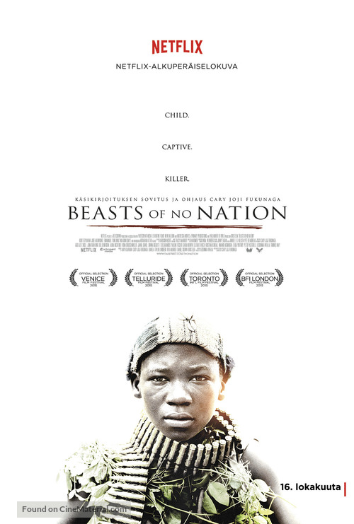 Beasts of No Nation - Finnish Movie Poster