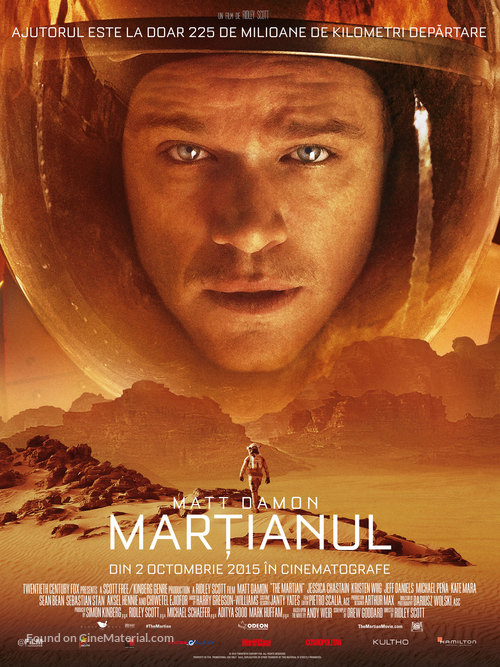 The Martian - Romanian Movie Poster