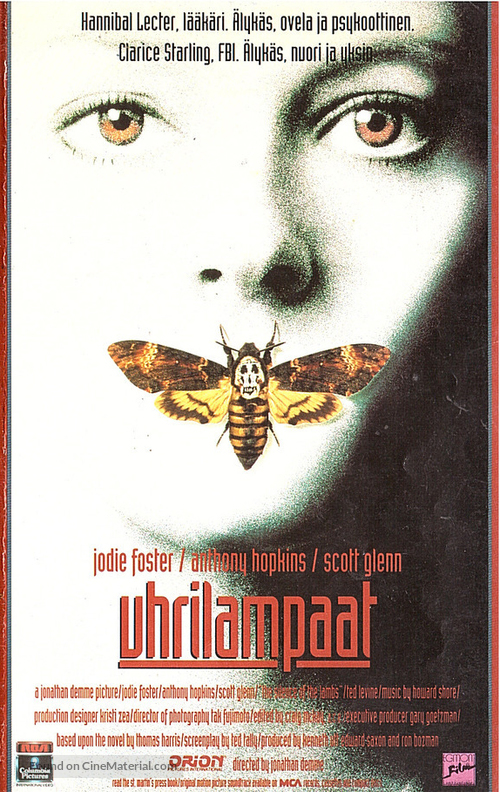 The Silence Of The Lambs - Finnish Movie Cover