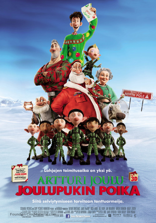 Arthur Christmas - Finnish Movie Poster