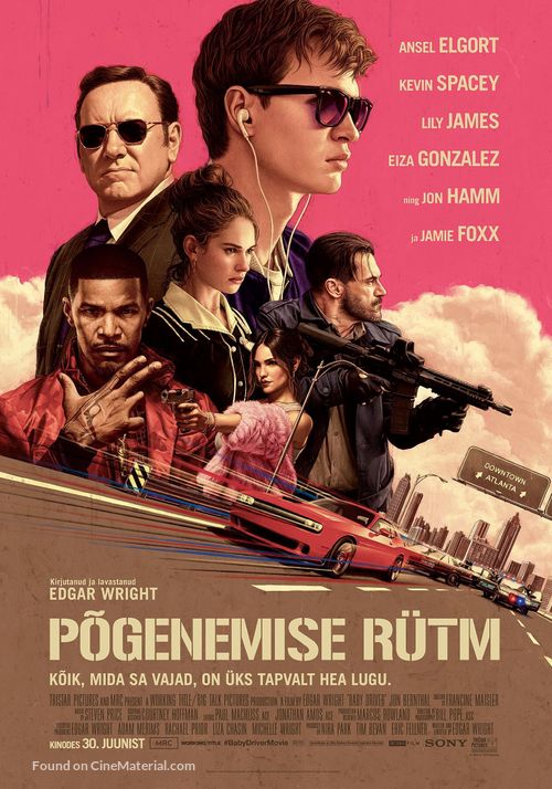 Baby Driver - Estonian Movie Poster