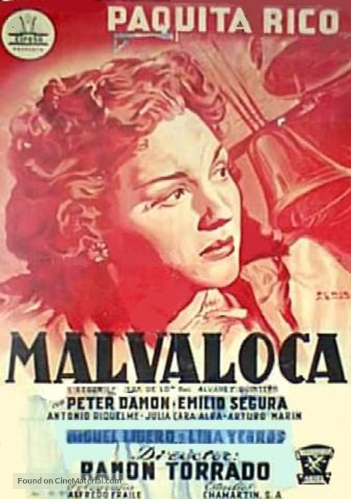 Malvaloca - Spanish Movie Poster