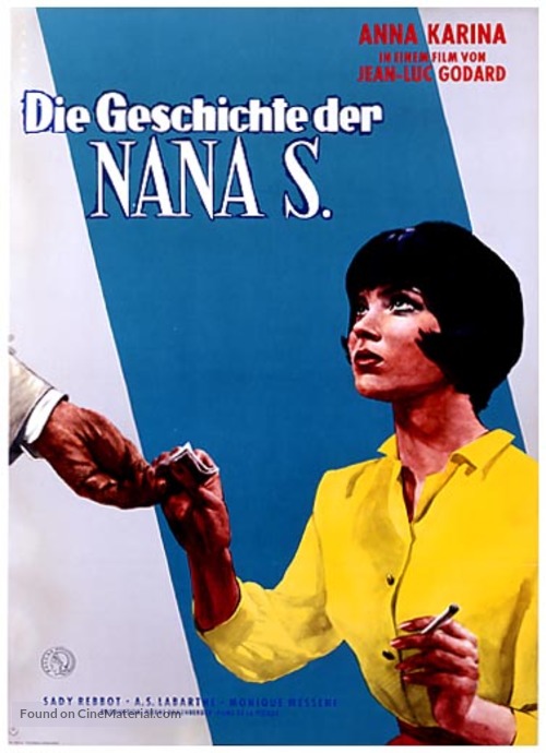 Vivre sa vie: Film en douze tableaux - German Movie Poster