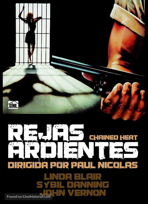 Chained Heat - Spanish DVD movie cover