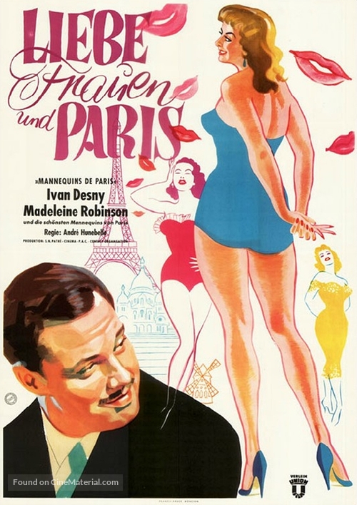 Mannequins de Paris - German Movie Poster