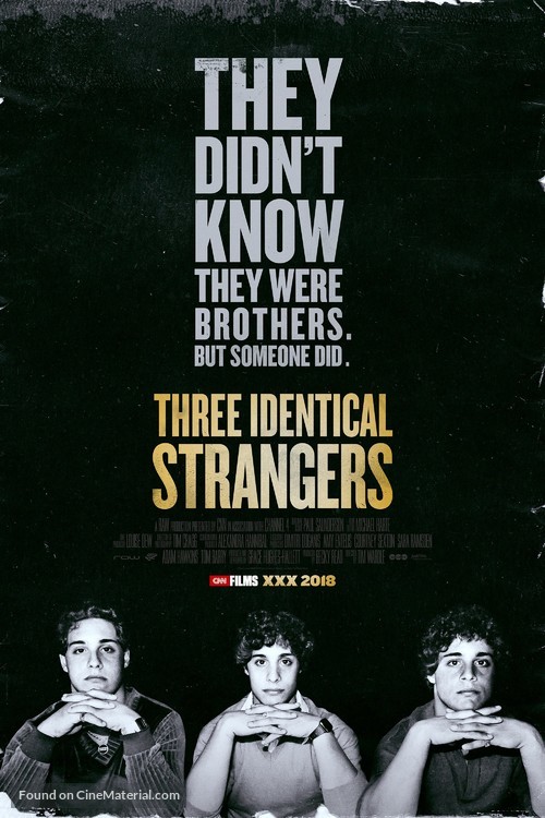 Three Identical Strangers - Movie Poster