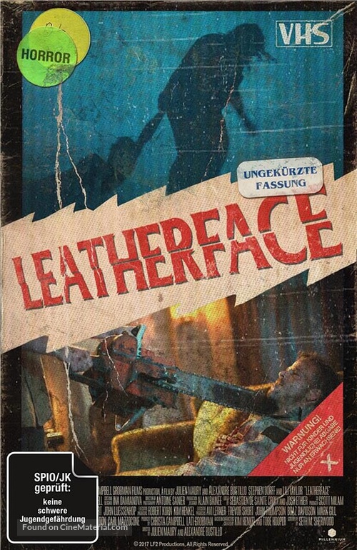 Leatherface - German Blu-Ray movie cover