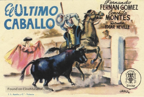 &Uacute;ltimo caballo, El - Spanish Movie Poster