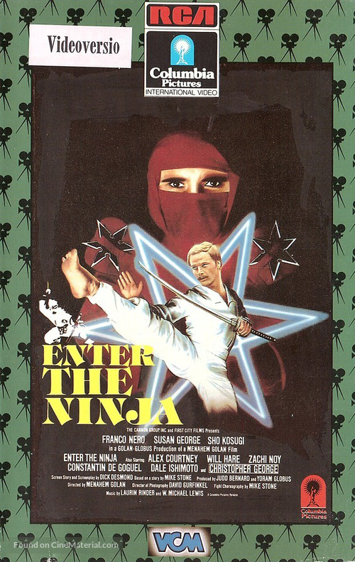 Enter the Ninja - Finnish VHS movie cover