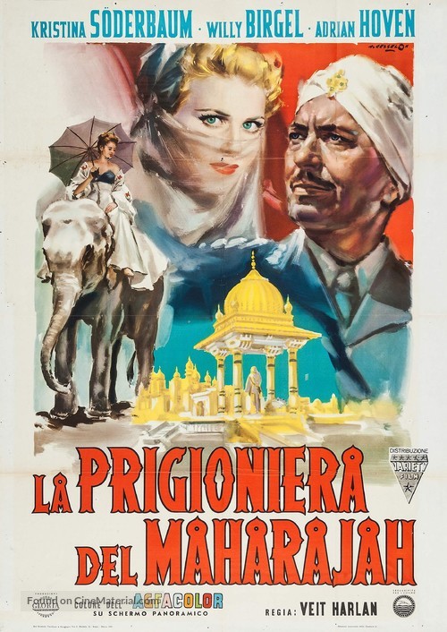 Gefangene des Maharadscha, Die - Italian Movie Poster