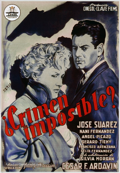 &iquest;Crimen imposible? - Spanish Movie Poster