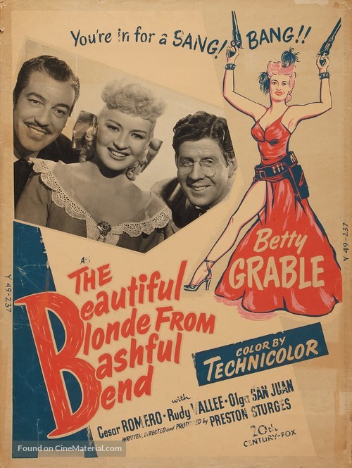 The Beautiful Blonde from Bashful Bend - Movie Poster