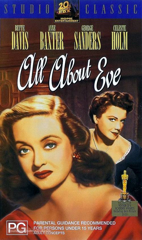 All About Eve - Australian VHS movie cover