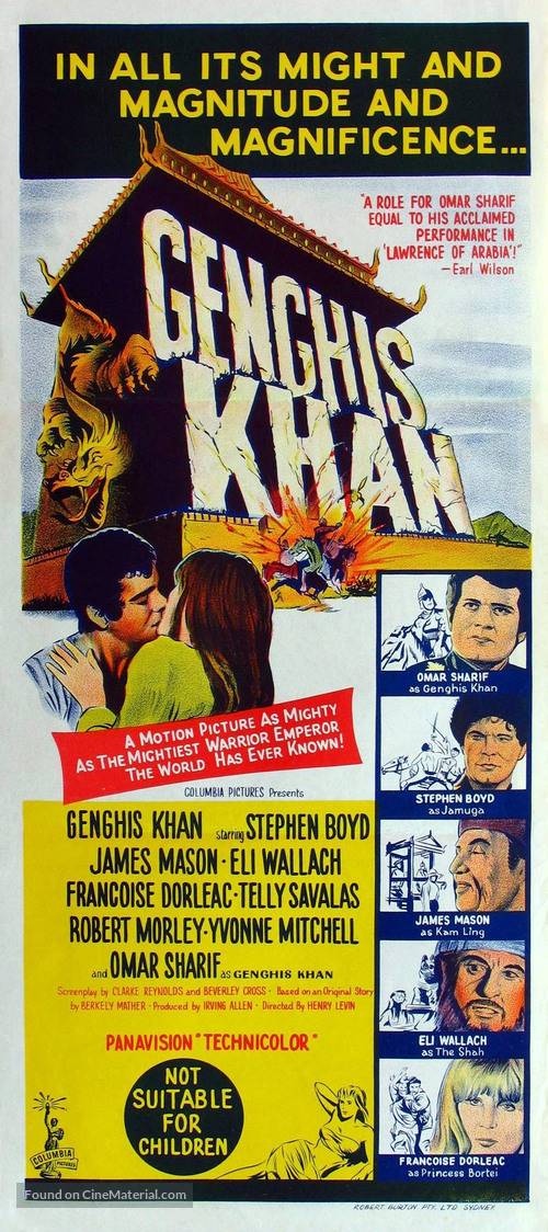 Genghis Khan - Australian Movie Poster