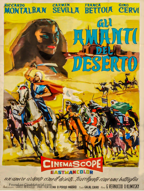 Amantes del desierto, Los - Italian Movie Poster