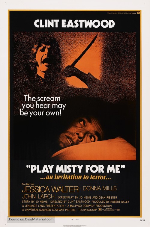 Play Misty For Me - Movie Poster