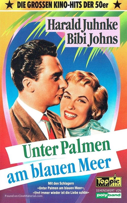 Unter Palmen am blauen Meer - German VHS movie cover