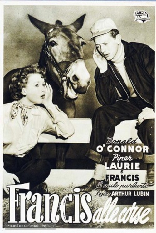 Francis Goes to the Races - Italian Movie Poster