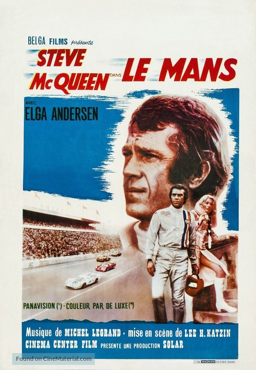 Le Mans - Belgian Movie Poster