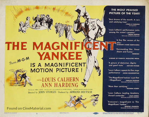 The Magnificent Yankee - Movie Poster