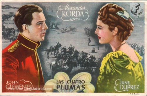 The Four Feathers - Spanish Movie Poster