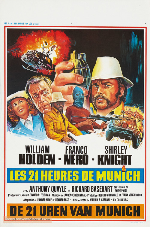 21 Hours at Munich - Belgian Movie Poster