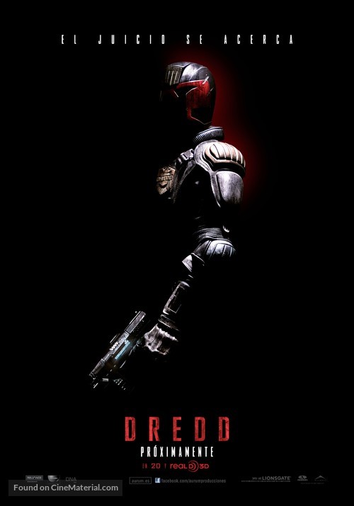 Dredd - Spanish Movie Poster