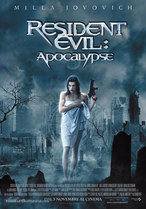 Resident Evil: Apocalypse - Italian Theatrical movie poster