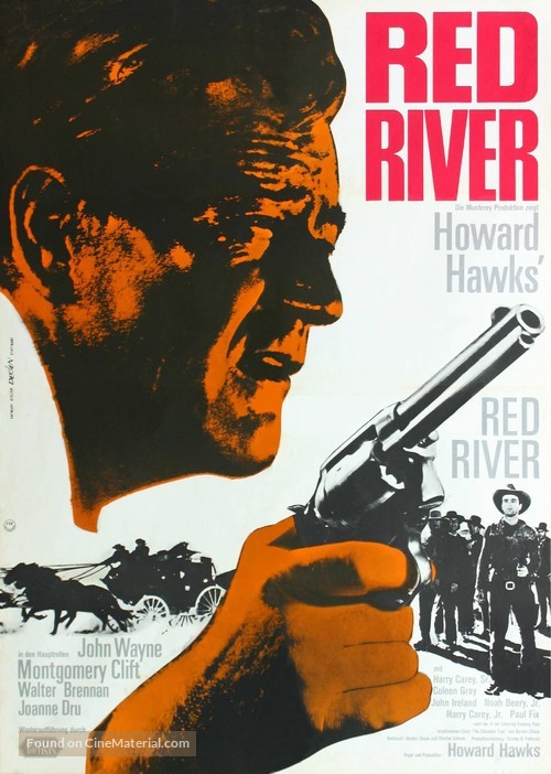 Red River - German Movie Poster