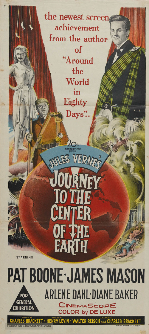 Journey to the Center of the Earth - Australian Movie Poster
