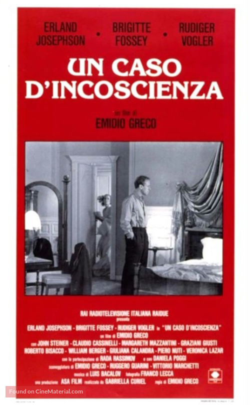 Un caso d&#039;incoscienza - Italian Movie Poster