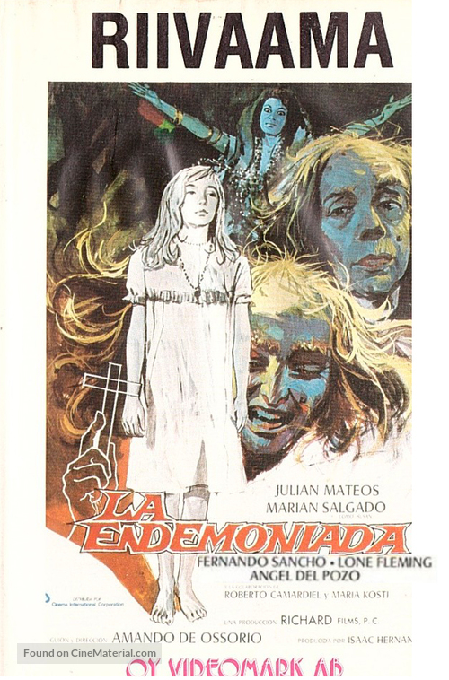 La endemoniada - Finnish VHS movie cover