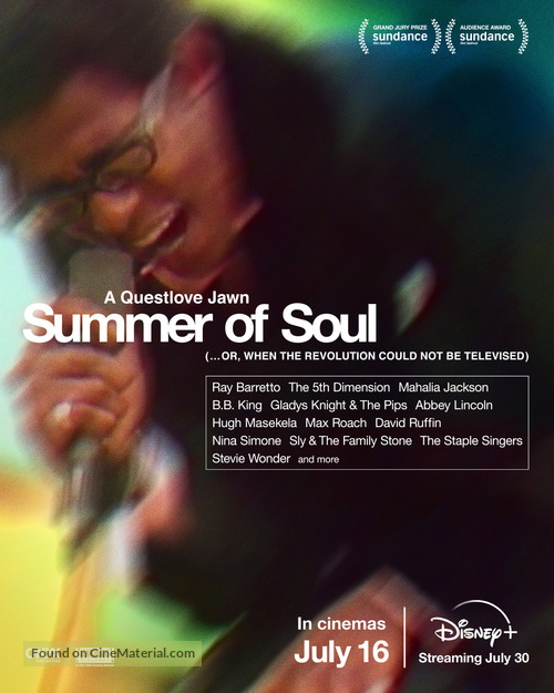 Summer of Soul (...Or, When the Revolution Could Not Be Televised) - British Movie Poster