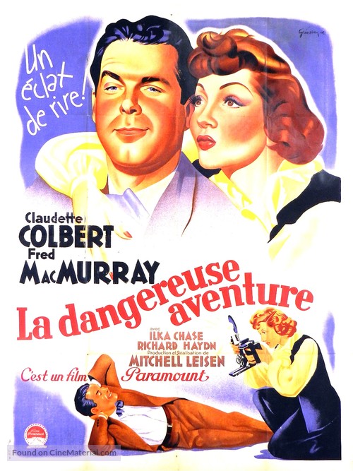 No Time for Love - French Movie Poster