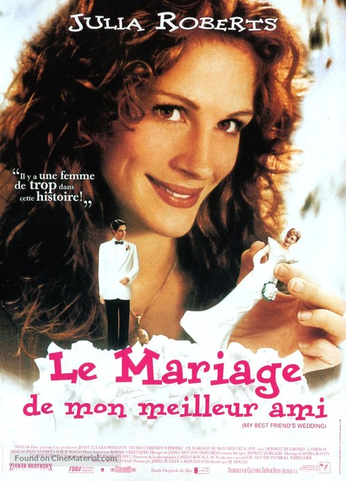 My Best Friend&#039;s Wedding - French Movie Poster