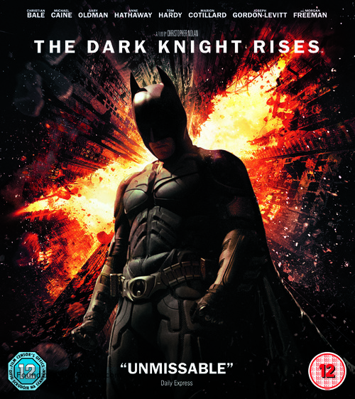 The Dark Knight Rises - British Blu-Ray movie cover