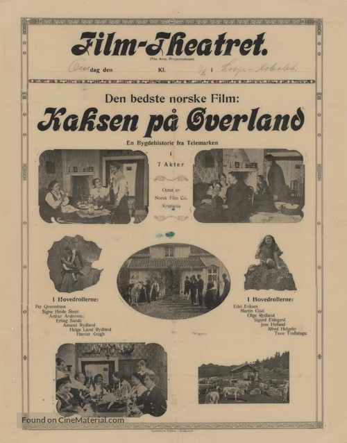 Kaksen p&aring; &Oslash;verland - Norwegian Movie Poster