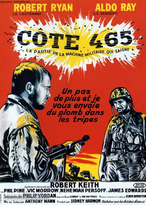 Men in War - French Movie Poster