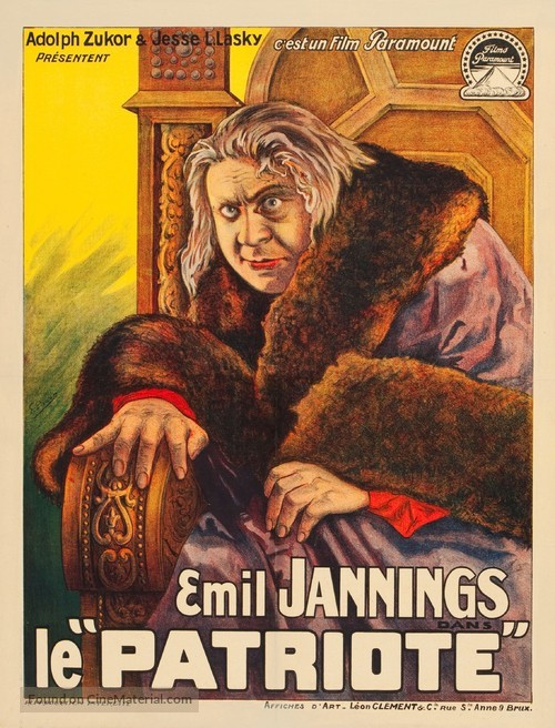the-patriot-1928-belgian-movie-poster