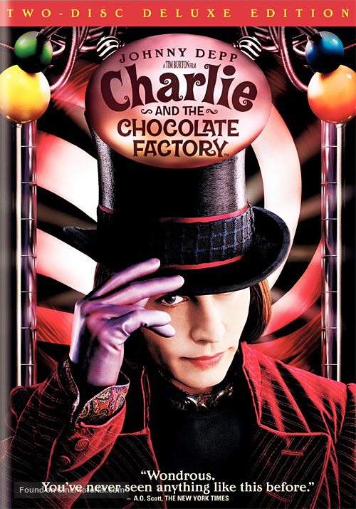 Charlie and the Chocolate Factory - DVD movie cover