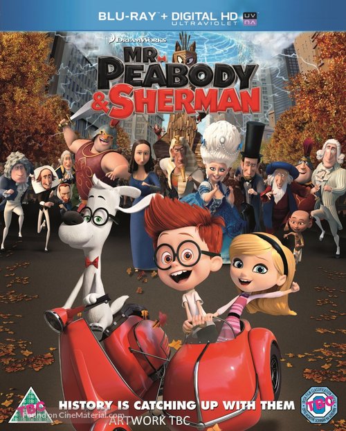 Mr. Peabody &amp; Sherman - British Blu-Ray movie cover