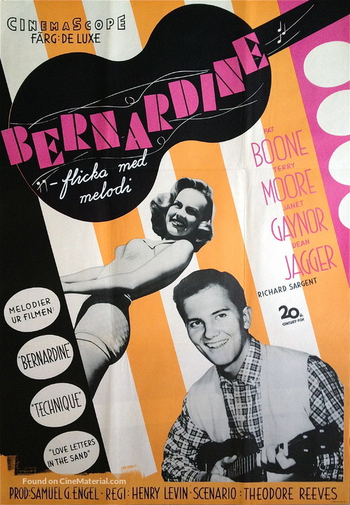 Bernardine - Swedish Movie Poster