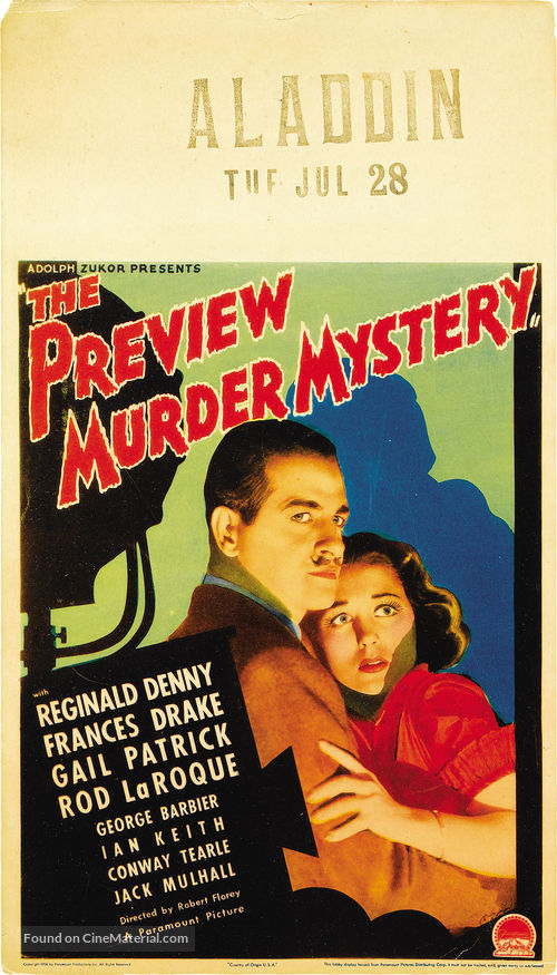 The Preview Murder Mystery - Movie Poster