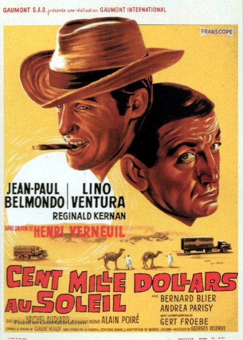 Cent mille dollars au soleil - Belgian Movie Poster