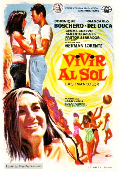 Vivir al sol - Spanish Movie Poster