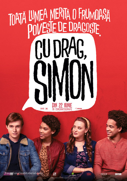 Love, Simon - Romanian Movie Poster