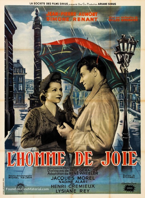 L&#039;homme de joie - French Movie Poster