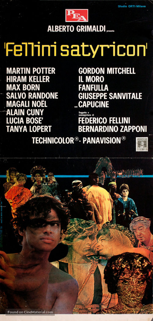 Fellini - Satyricon - Italian Movie Poster