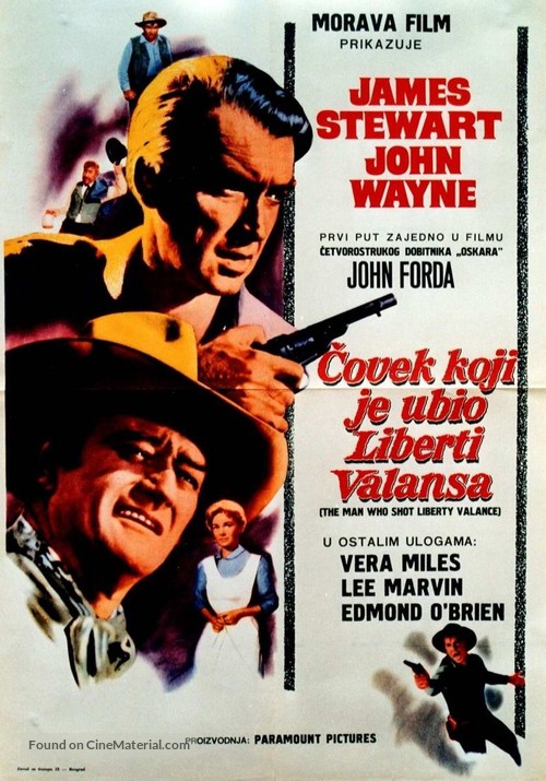The Man Who Shot Liberty Valance - Croatian Movie Poster